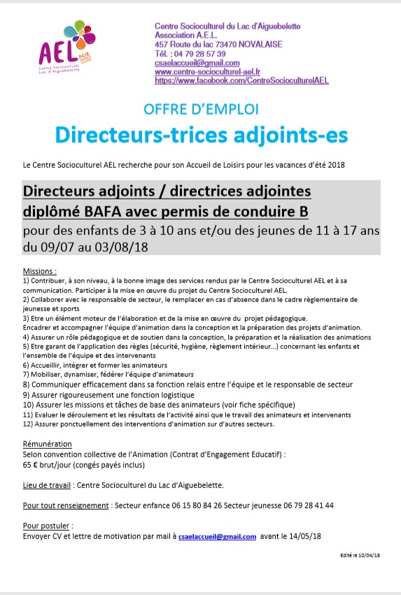Offre emploi-Direct adjoint